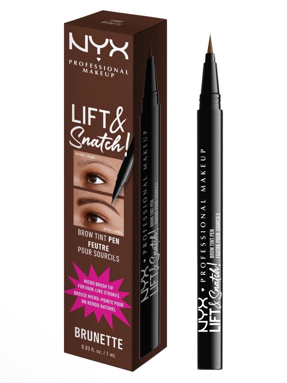 NYX Professional Makeup Lift N Snatch! Brow Tint Pen Brunette
New in Box